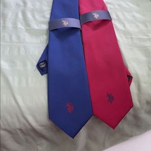 US POLO ASSN 2 pack bundle men ties
